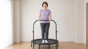 歩くより効果的？骨密度アップにトランポリン！